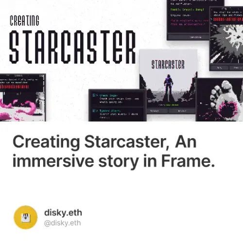 Creating Starcaster, An immersive story in Frame.