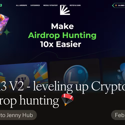 Earn3 V2  - leveling up Crypto Airdrop hunting 🪂