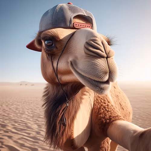 camel selfie