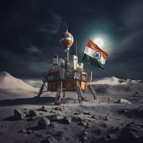 INDIA IS ON THE MOON