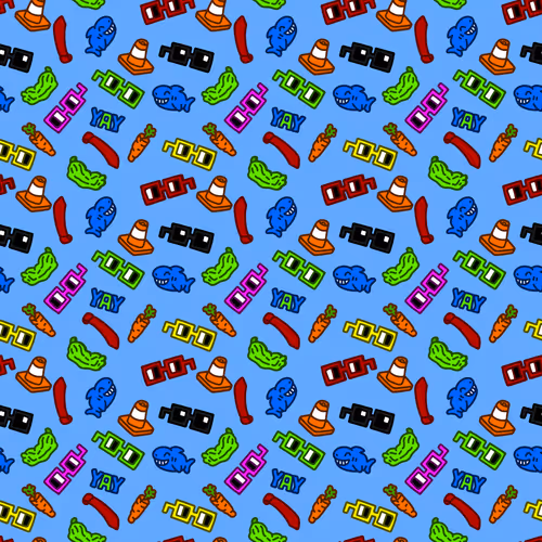 The Noun Square AOP Infinity Design in Light Blue