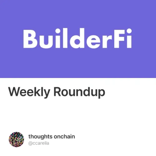 Weekly Roundup