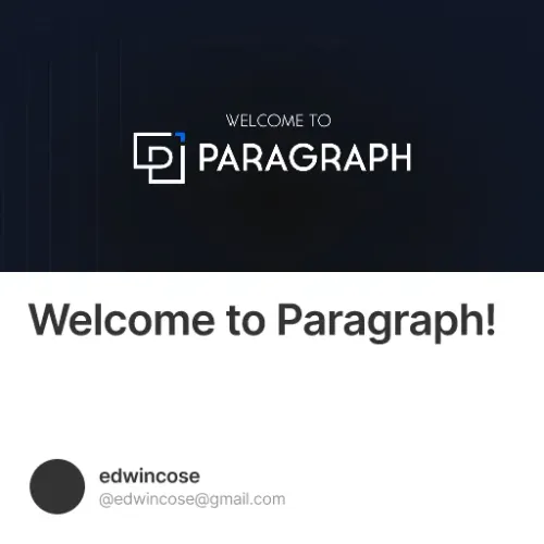 Welcome to Paragraph!