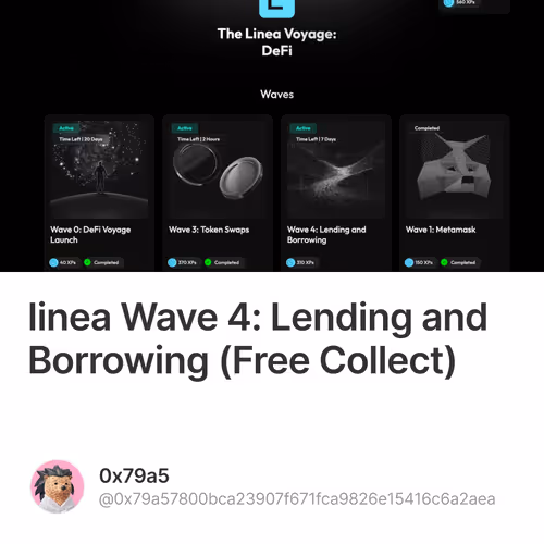 Iinea Wave 4: Lending and Borrowing  (Free Collect)