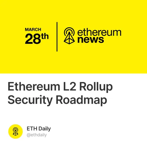 Ethereum L2 Rollup Security Roadmap