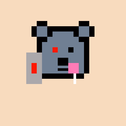 Pixel Bear #9135