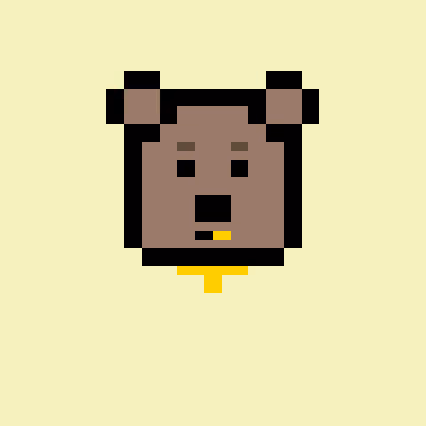 Pixel Bear #65835