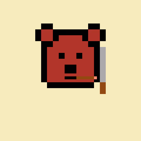Pixel Bear #13453