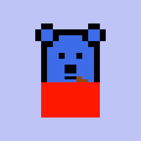 Pixel Bear #64237