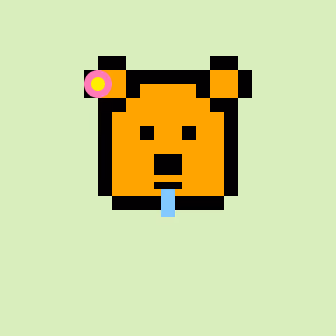 Pixel Bear #64999