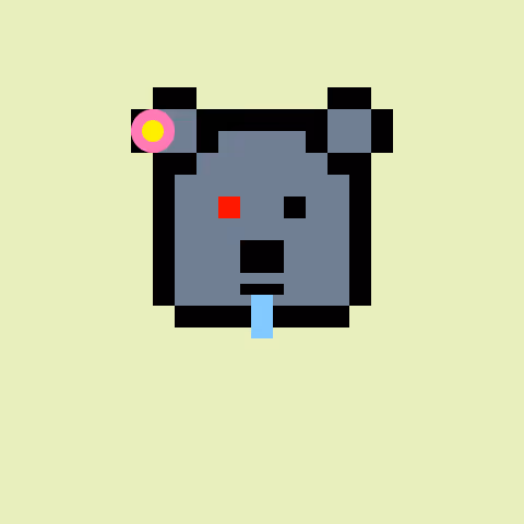 Pixel Bear #61980