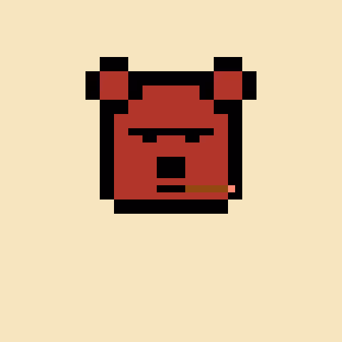 Pixel Bear #25372