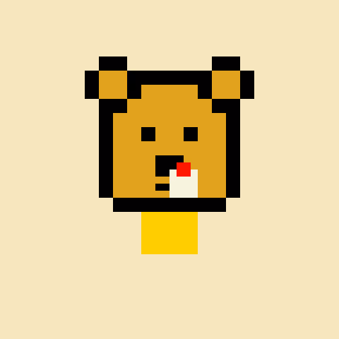 Pixel Bear #65631