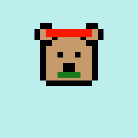 Pixel Bear #64076