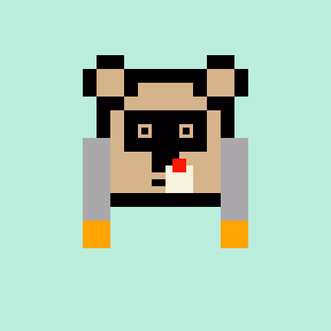 Pixel Bear #37692