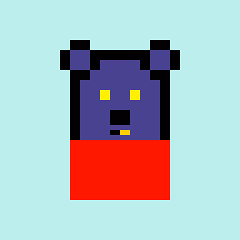 Pixel Bear #38266