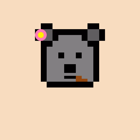 Pixel Bear #28662