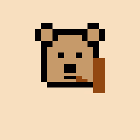 Pixel Bear #64682