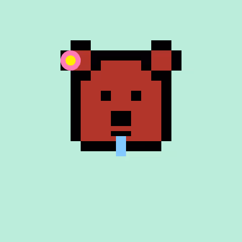 Pixel Bear #67536