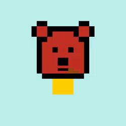 Pixel Bear #64539