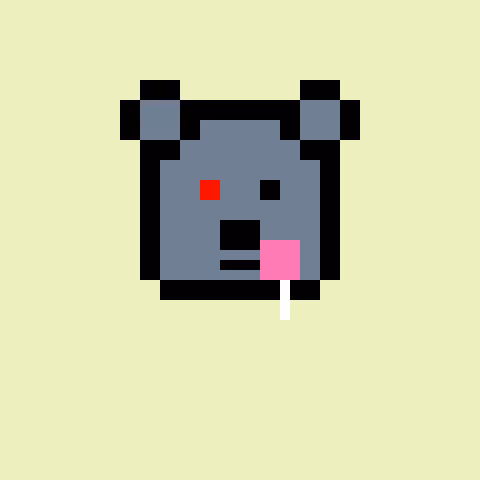 Pixel Bear #71667