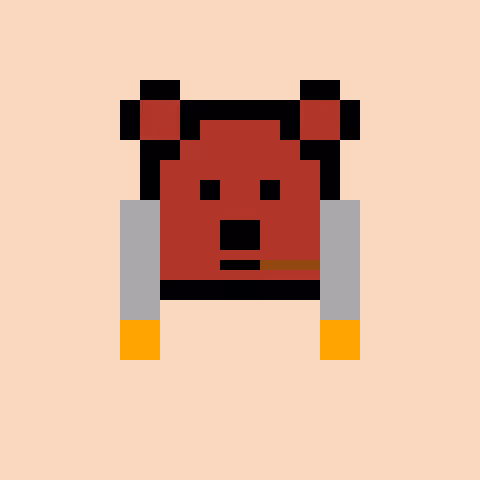 Pixel Bear #71543
