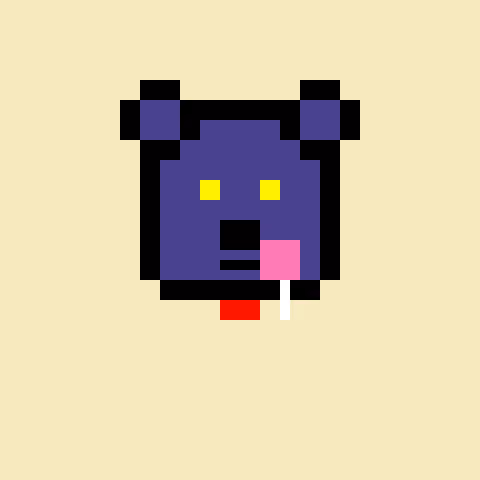 Pixel Bear #14159
