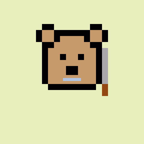 Pixel Bear #71481