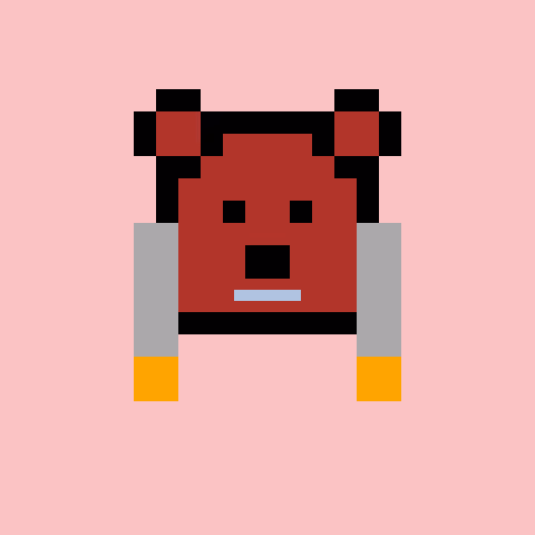 Pixel Bear #40546