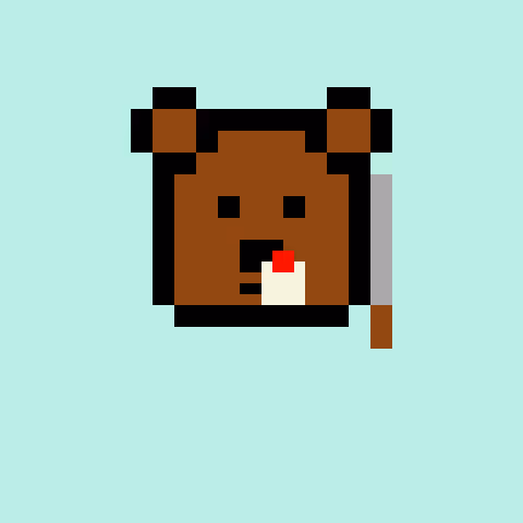 Pixel Bear #77665