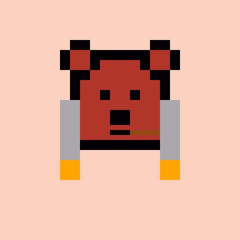 Pixel Bear #49289