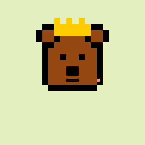 Pixel Bear #76939
