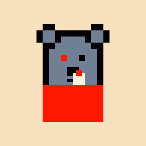 Pixel Bear #52448