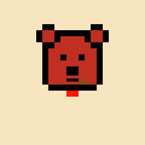 Pixel Bear #19759