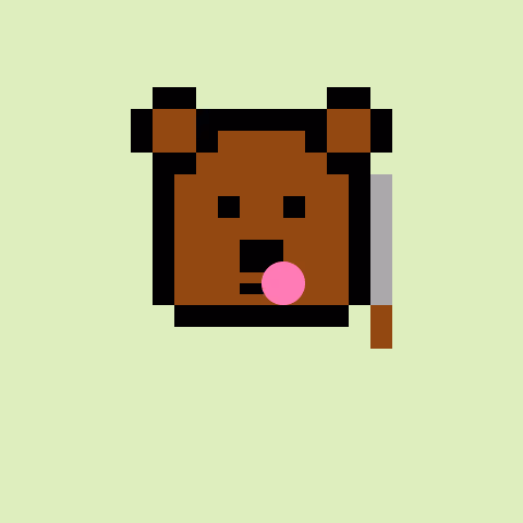 Pixel Bear #32255