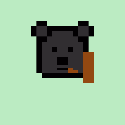 Pixel Bear #12632