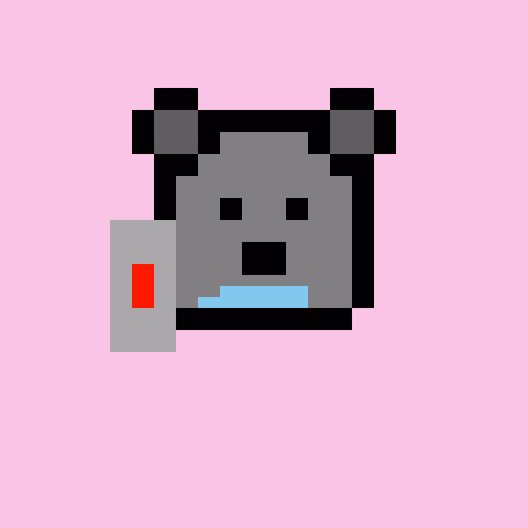 Pixel Bear #43599
