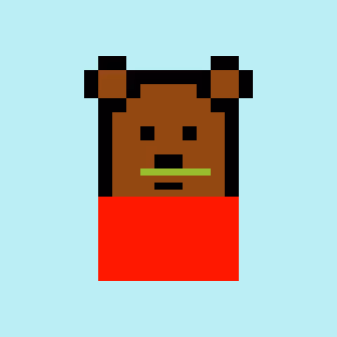 Pixel Bear #2096