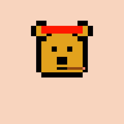 Pixel Bear #49625
