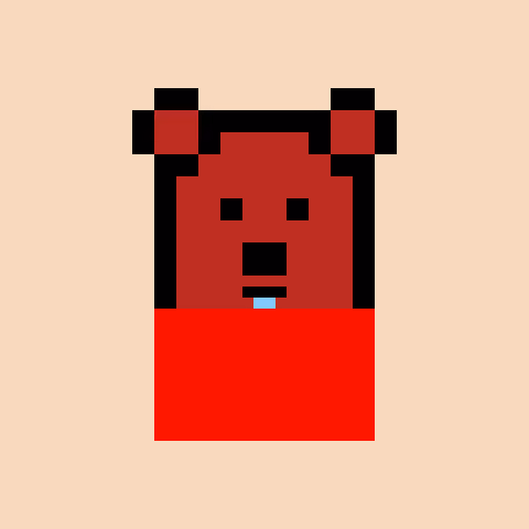 Pixel Bear #40252