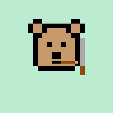 Pixel Bear #34240