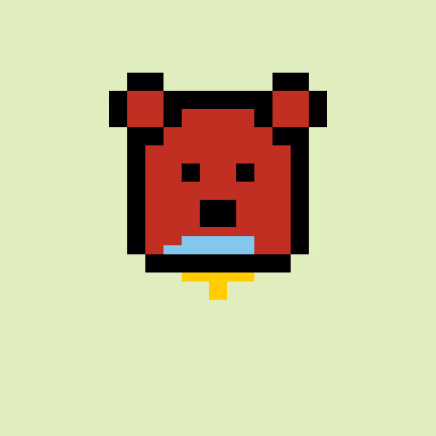 Pixel Bear #36300