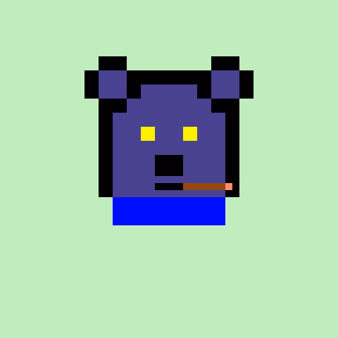 Pixel Bear #16356