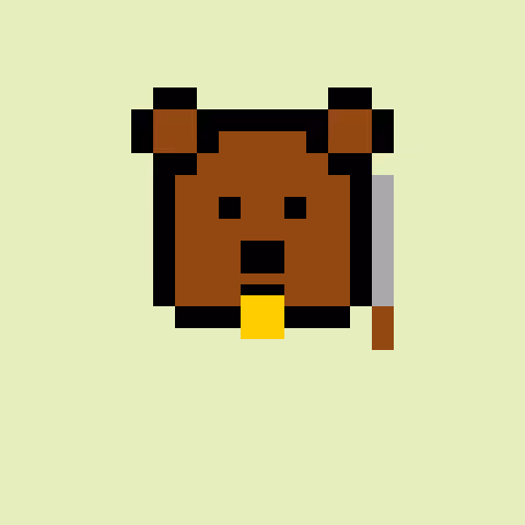 Pixel Bear #28455