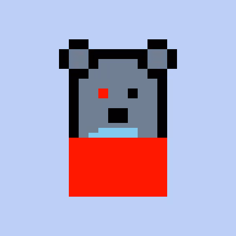 Pixel Bear #69974