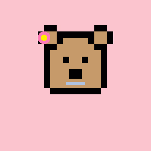 Pixel Bear #64256