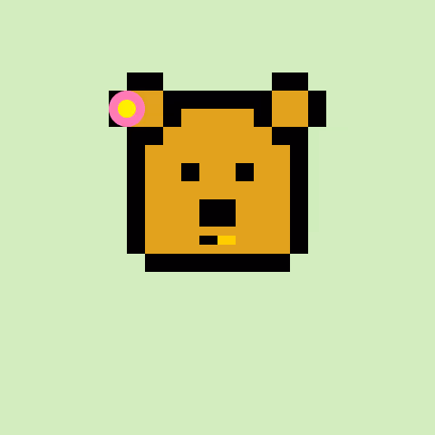 Pixel Bear #69254
