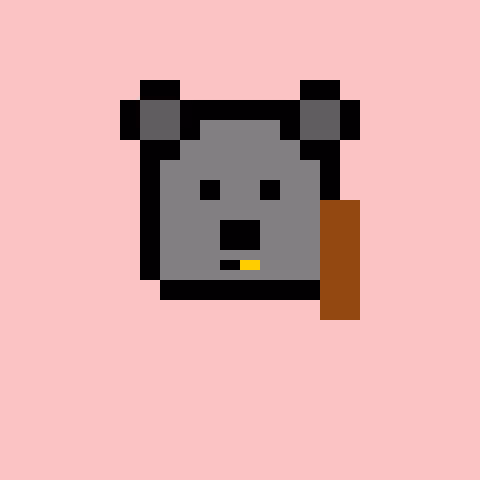 Pixel Bear #26624