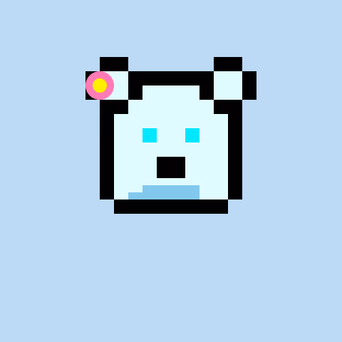 Pixel Bear #43256