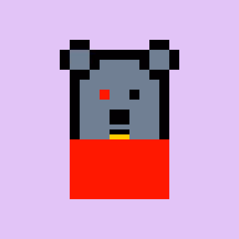 Pixel Bear #23471
